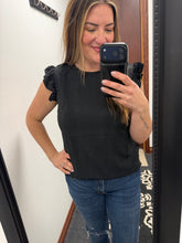 Load image into Gallery viewer, Black Tie Back Top

