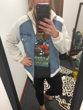 Load image into Gallery viewer, White/Blue Jean Jacket
