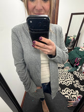 Load image into Gallery viewer, Grey Harringbone Pattern Peacoat
