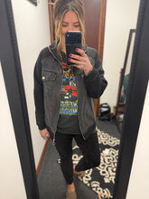 Load image into Gallery viewer, Black/Gray Jean Jacket
