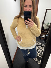 Load image into Gallery viewer, Tan Sherpa Pullover
