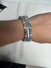 Load image into Gallery viewer, Cross Stone Bracelet
