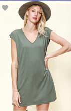 Load image into Gallery viewer, Army Dolman Tee Dress
