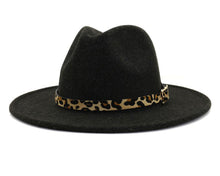 Load image into Gallery viewer, Black Leopard Belt Hat
