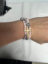 Load image into Gallery viewer, Cross Stone Bracelet
